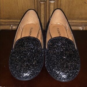 New Women’s Rampage Black Bling Flat Shoes